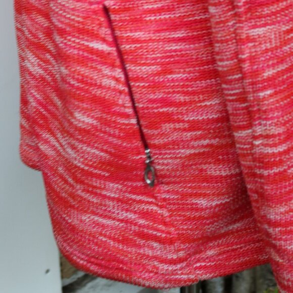 Spyder Core Orange & Pink Heather Text Full Zip Ski Sweater Jacket Sz XL - Picture 6 of 13